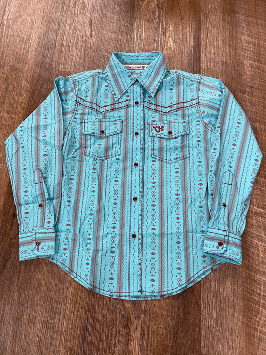 425679-390 Cowboy Hardware Girls Snap Up Shirt
