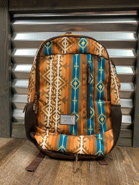 BP072BRAZ Rockstar, Cathay Spice/Brown Out Aztec Pattern Backpack