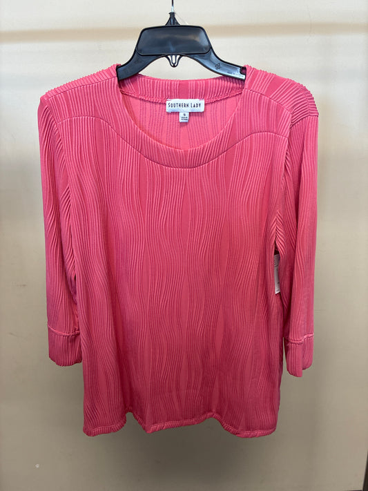 43B3 Southern Lady Pink Blouse