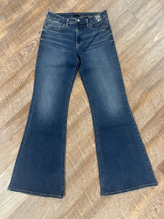 L63820EDB339 Silver Jeans Co Most Wanted Flare Leg Jean