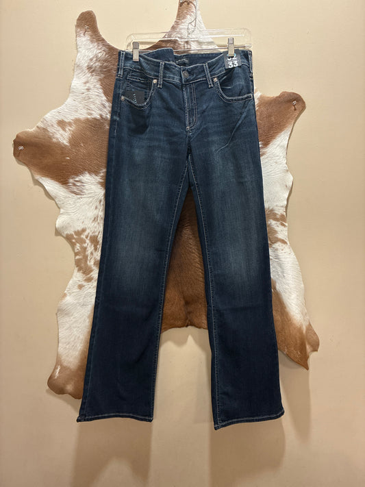 L92702CVB490 Silver Women's Britt Bootcut Jean