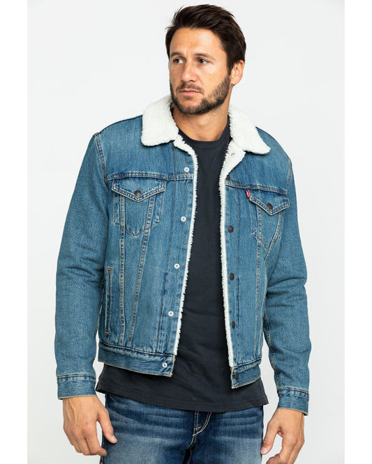 163650286 Levi Sherpa Lined Trucker Jac