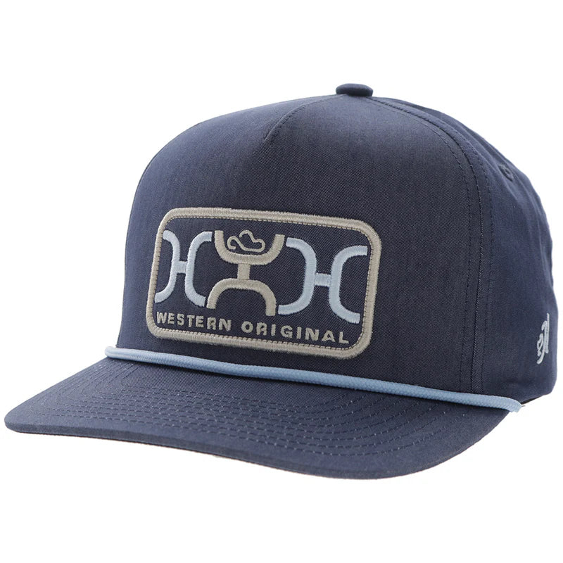 2659T-BL Hooey Loop Blue 5 Panel Trucker with Patch