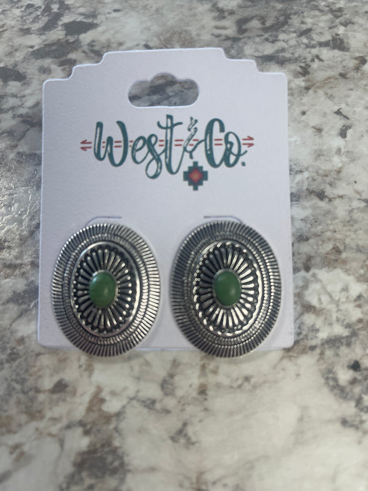 E845GRN West & Co Cami Earrings