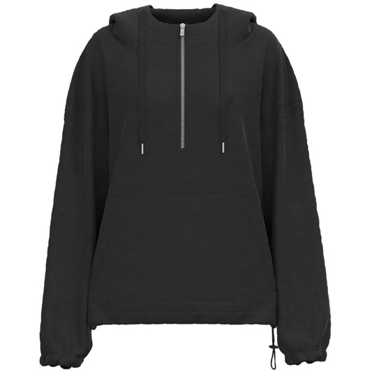HH1310BK Hooey Ladies Black 1/4 Zip Hoodie