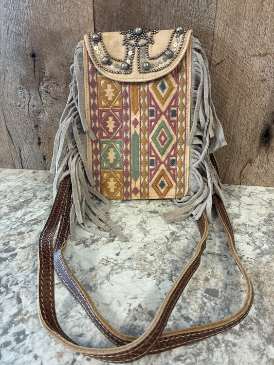 S-13742 Myra Vintage Song Crossbody Bag in Sahara Clay