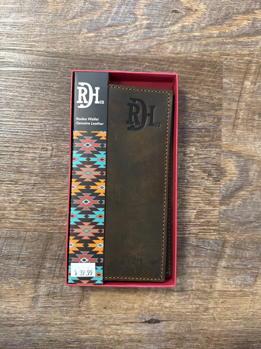 RED DIRT HAT CO MENS RODEO WALLET OILED FINISH