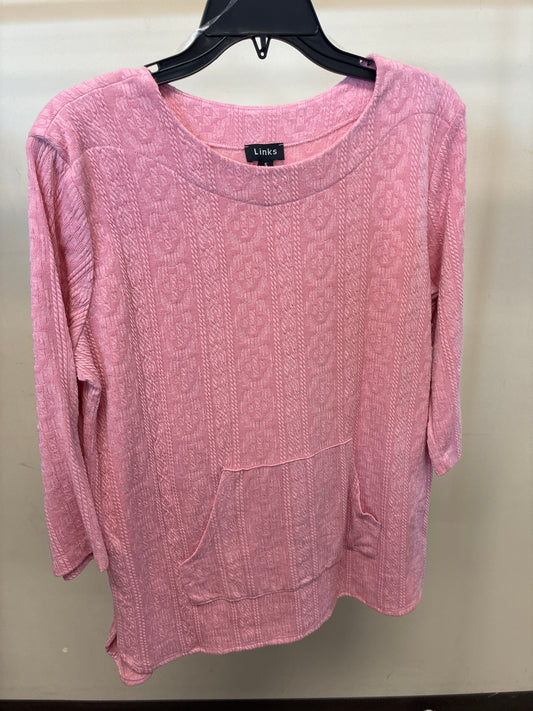43C1 Links Women's Pink Ruffle Blouse
