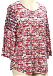 42F6 Southern Lady Print Top