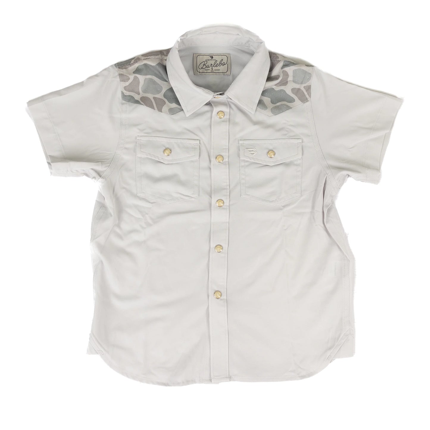 Y-PWS-BRDSZN Burlebo Kids Snap Down Tee
