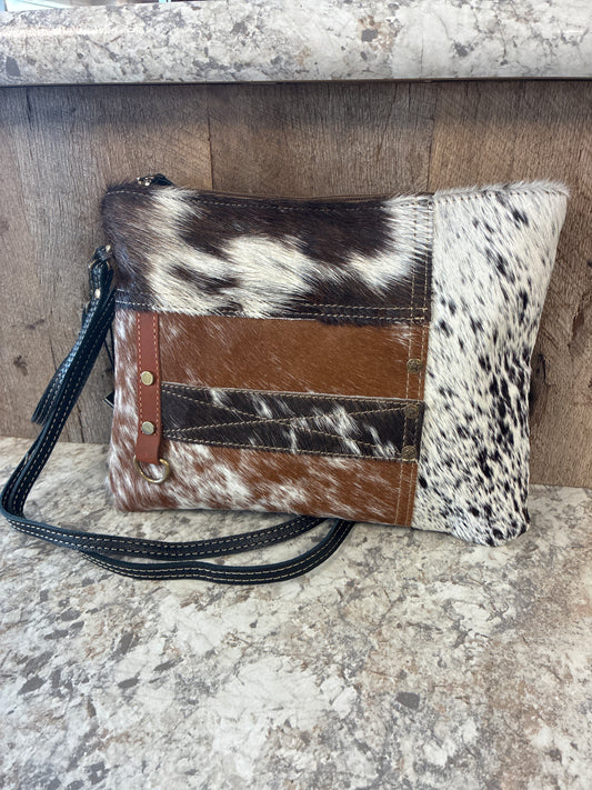 S-8427 Myra Tyler Ridge Hair-On Leather Bag