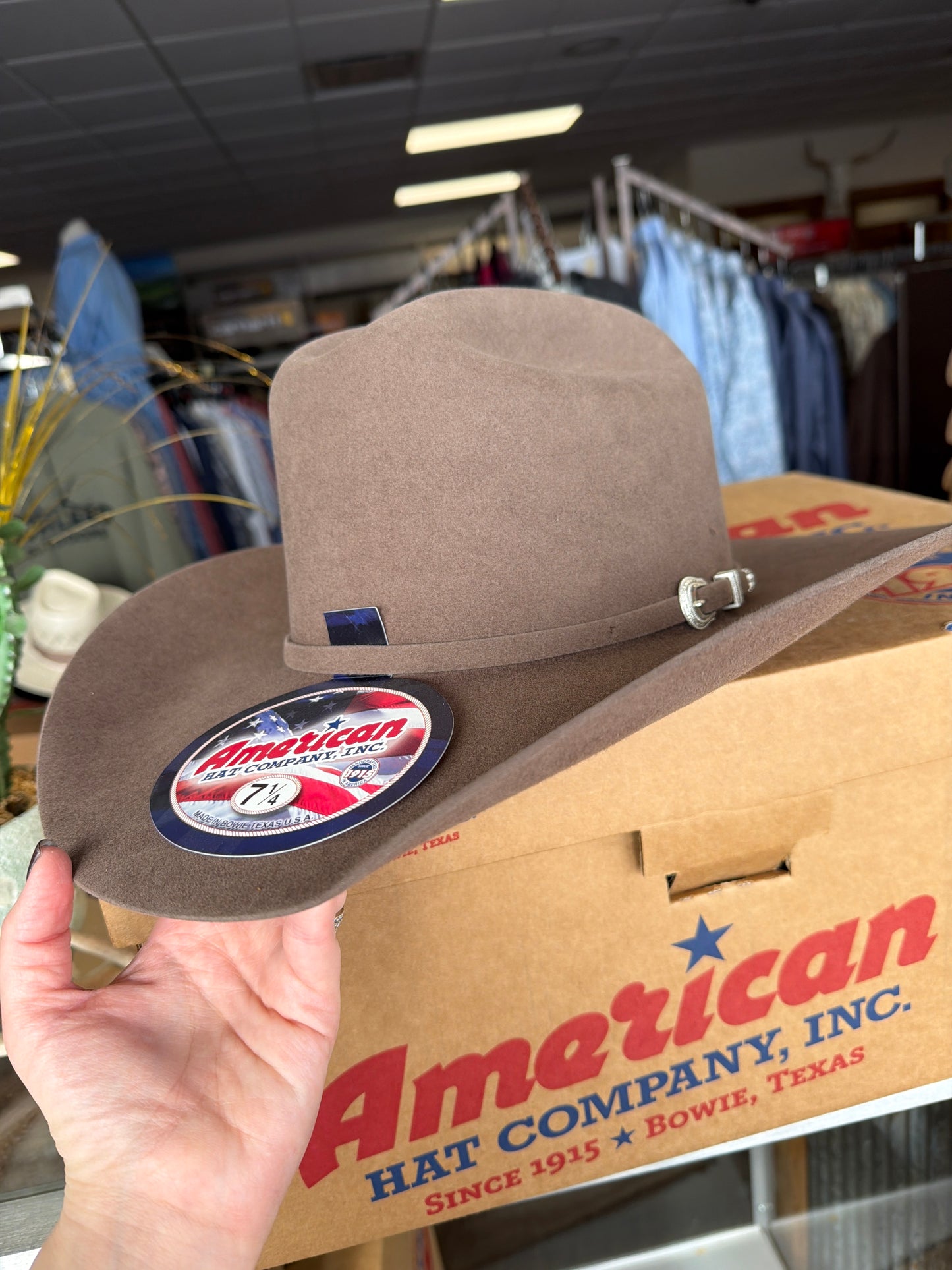 American Hat Company 7X Pecan 7 1/4