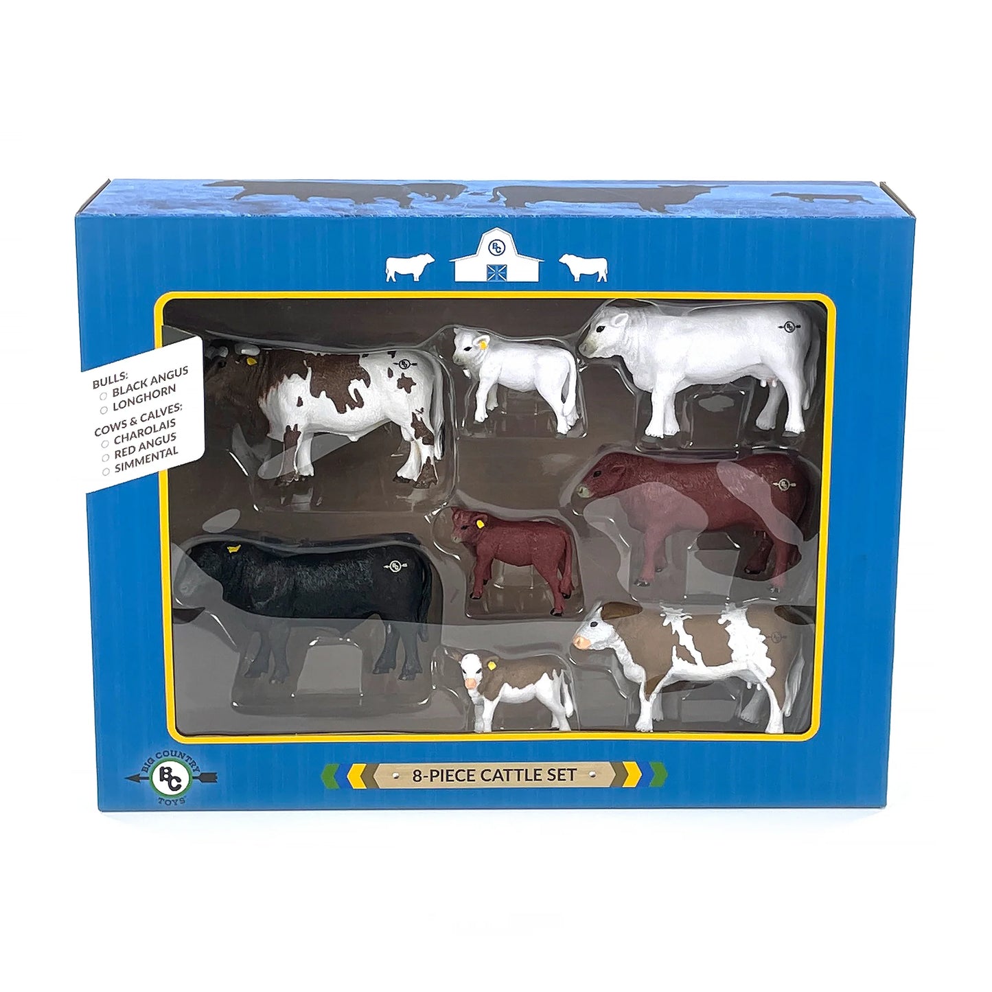 502 Big Country Toys 8 Piece Cattle Set