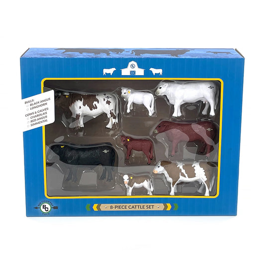 502 Big Country Toys 8 Piece Cattle Set