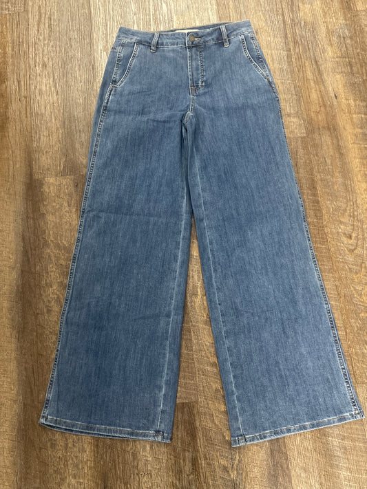 C5659 Charlie B Wide Leg Stretch Jean w/ Slash Pockets