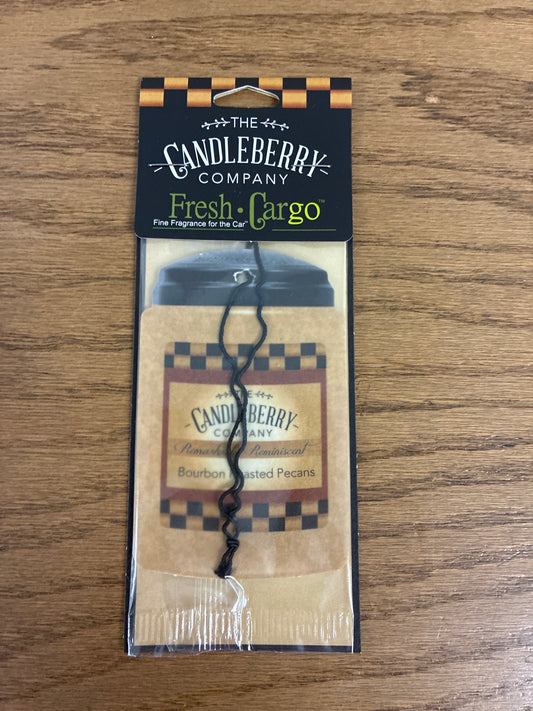 Bourbon Roasted Pecans Candlebrry Car Scents - Fresh CarGo