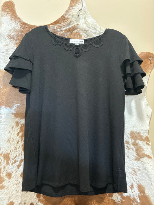 43N3 Southern Lady Women's Black Top