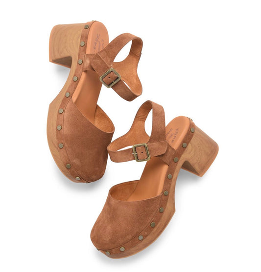 KE0027892 Ladies Kork-Ease Tribeca Shoes - Tan Suede