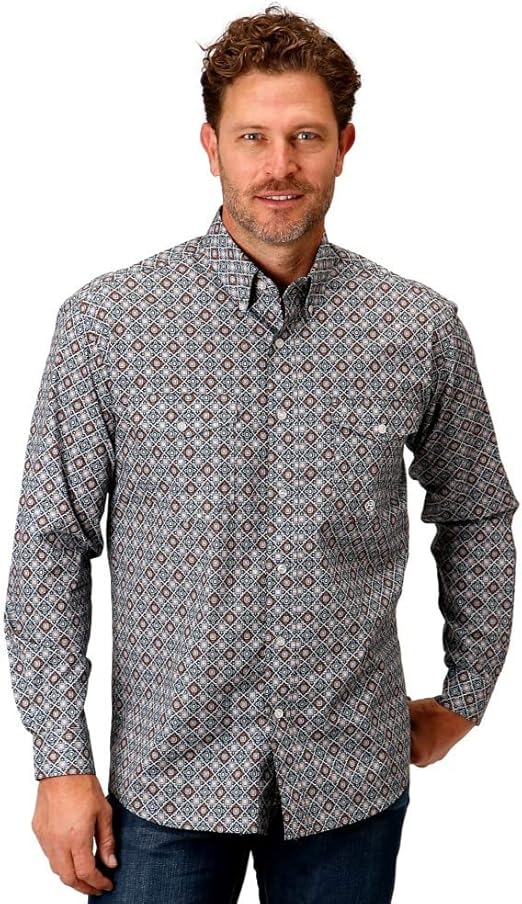 3-01-225-4041 Roper Medallion Foulard L/S Shirt