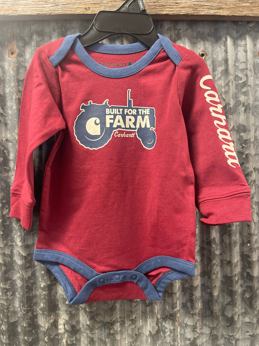 CA6716-R124 Carhartt Long-Sleeve Tractor Bodysuit