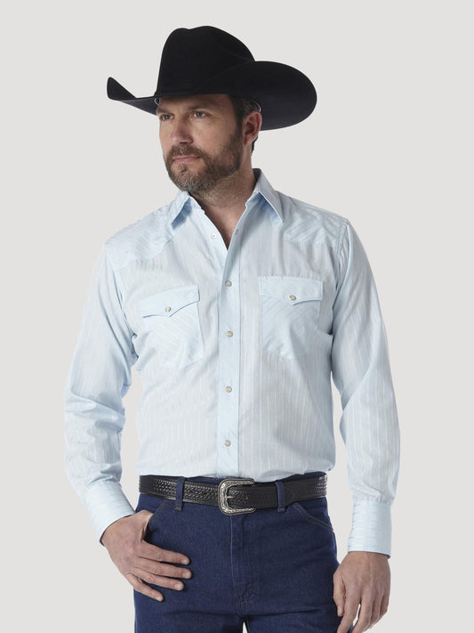 1075222BL Wrangler Men's Snap Down