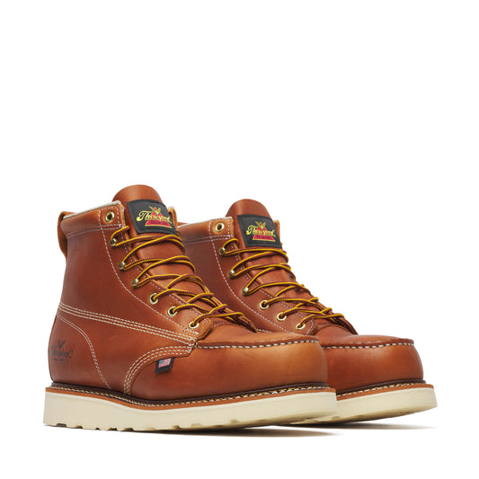 Thorogood 804-4200 6" Moc Wedge Steel Toe Laceup Boots