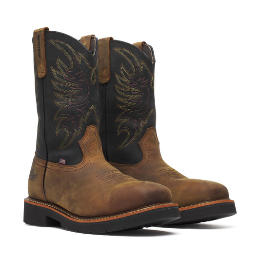804-4330 Thorogood Men's Square Safety Toe Boots - Steel Toe
