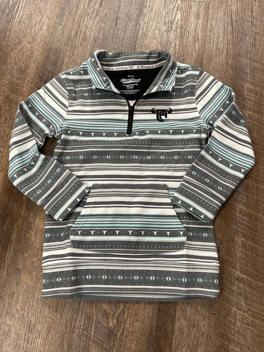 473407-391-K Cowboy Hardware Girl's Fleece Serape 1/4 Zip