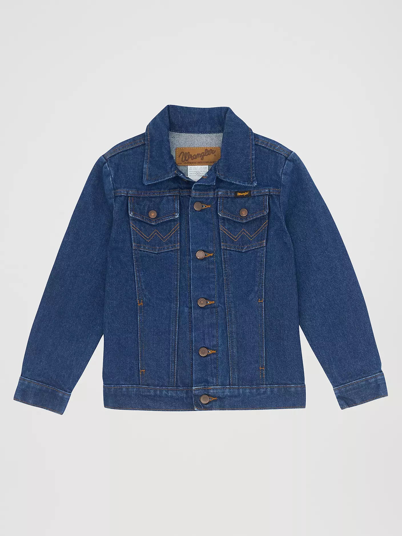 84145PW Wrangler Boys Western Unlined Denim Jacket - Prewash