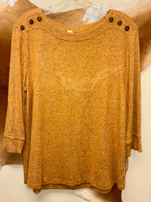 44P8 Southern Lady Women's Higher Ground Top - Maple Syrup