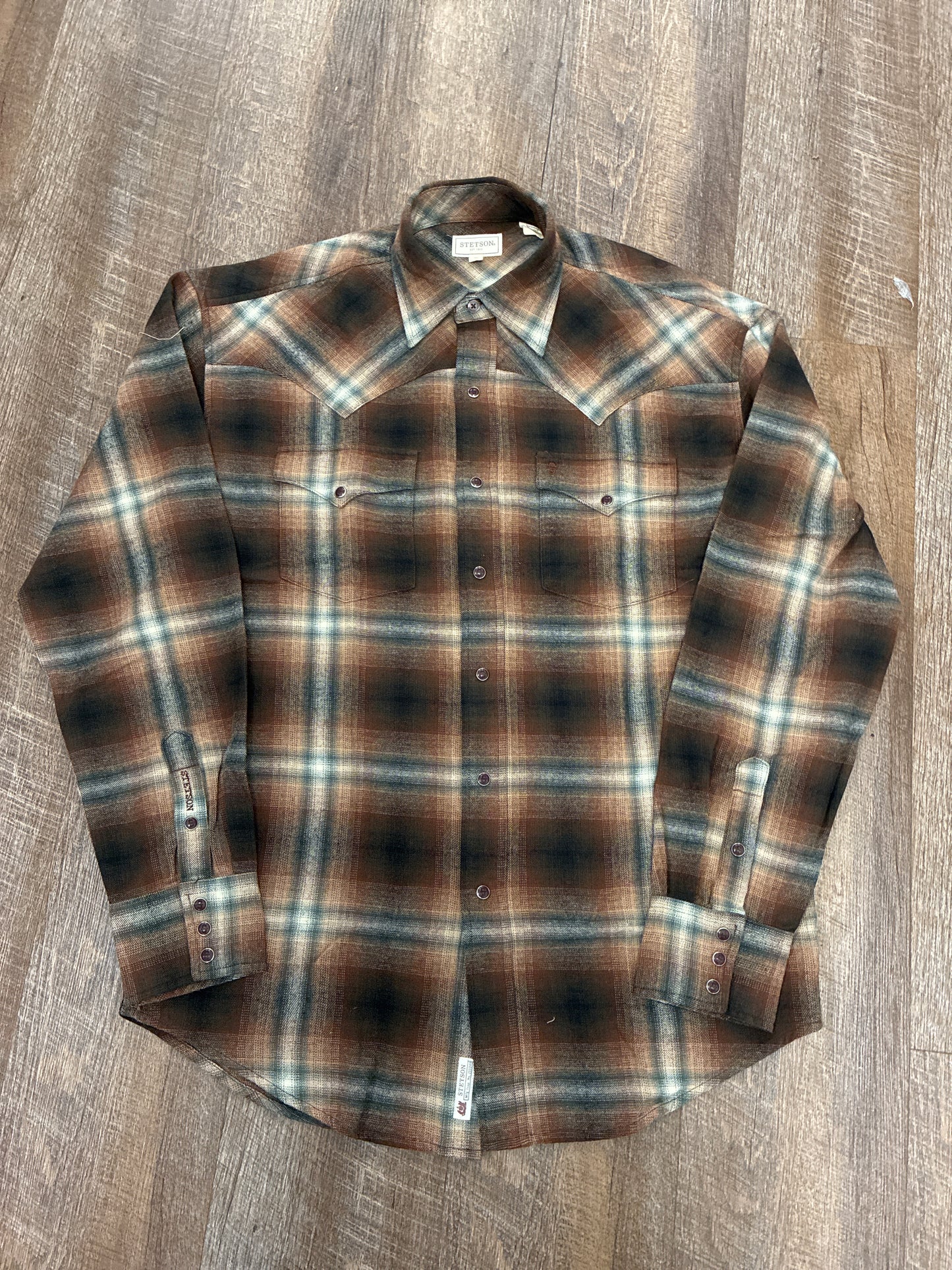 11-001-0478-6067 Stetson Plaid Snap Up Shirt