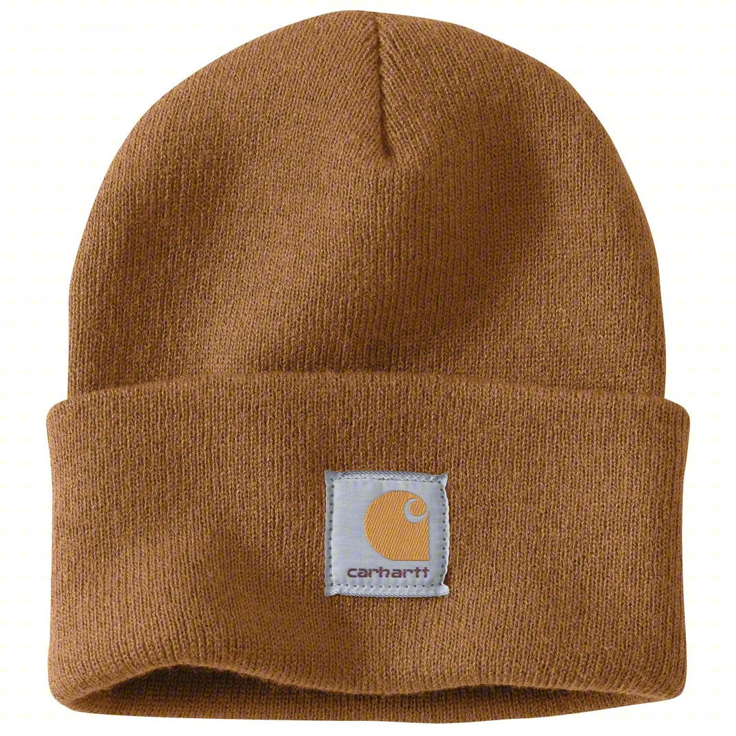 A18 BRN Carhartt Knit Cuffed Beanie Watch Cap