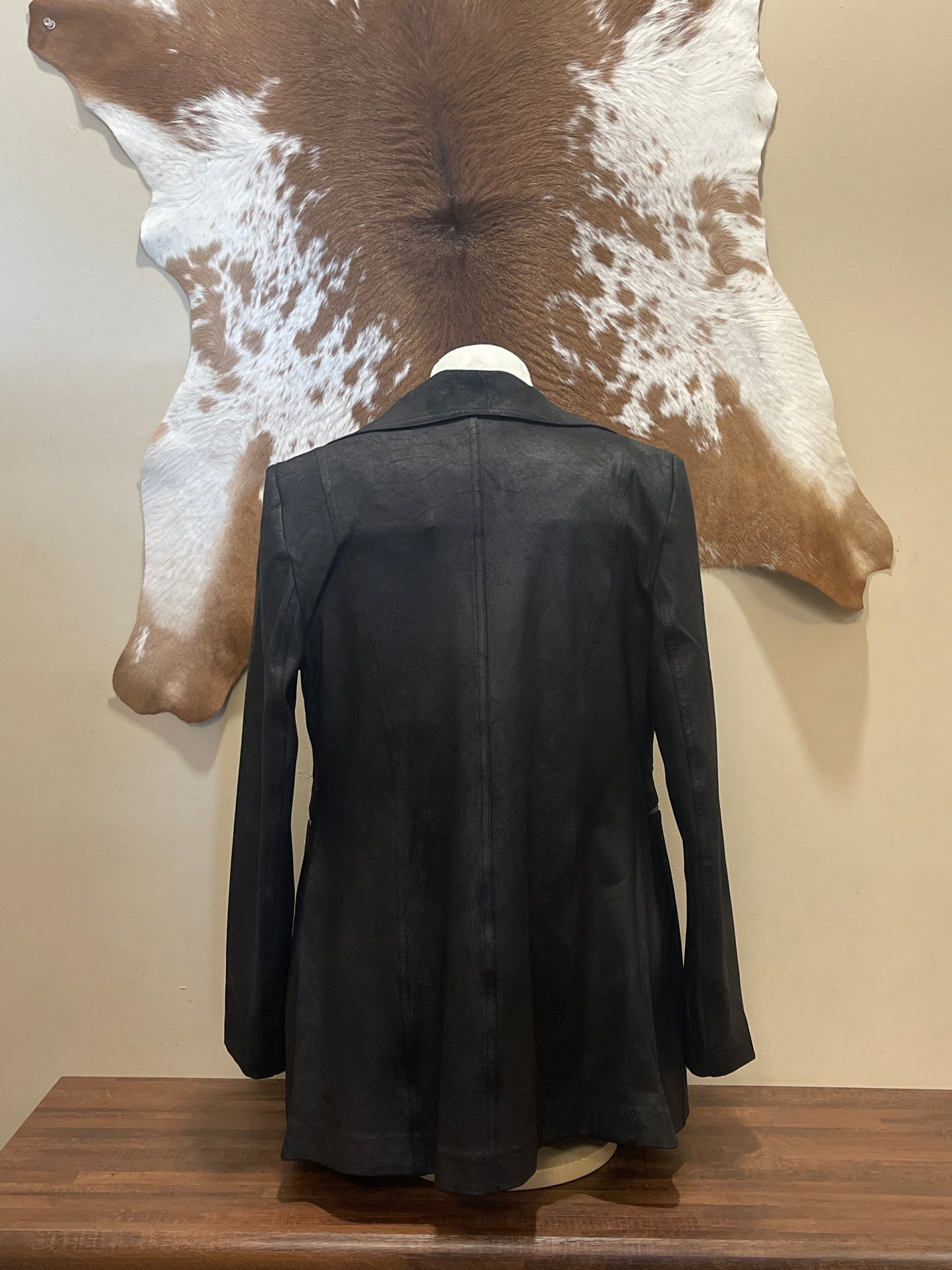 C6270RR Charlie B Vintage Faux Suede Jacket in Black