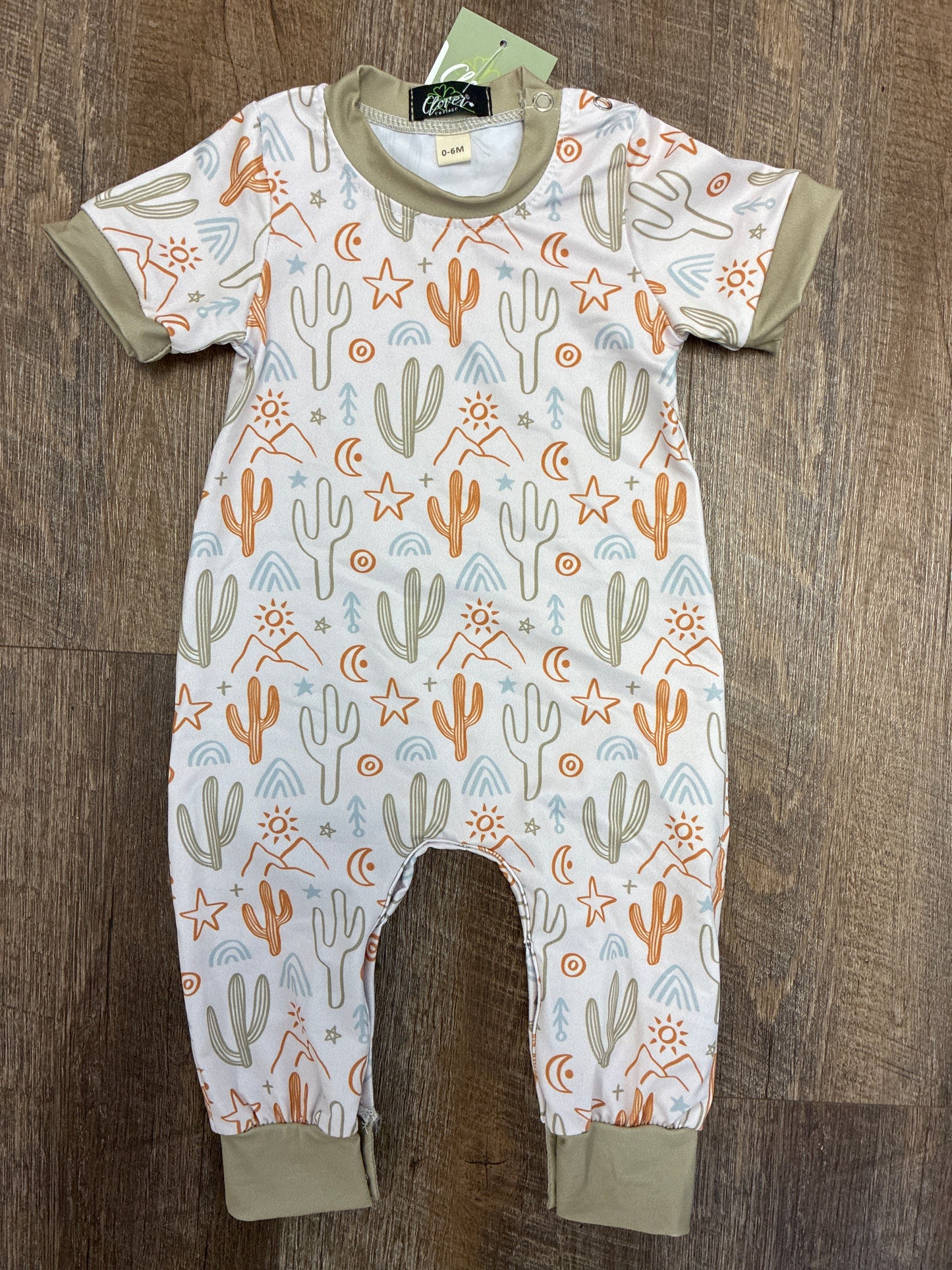 52607796 Cactus Cove Boy's Romper