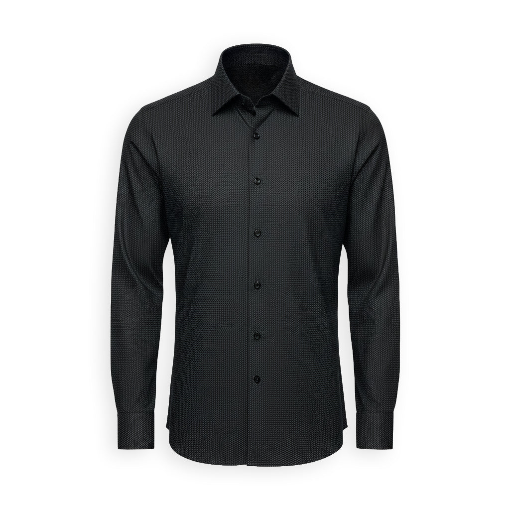 064261234 Modena Men's Black Dress Button Down