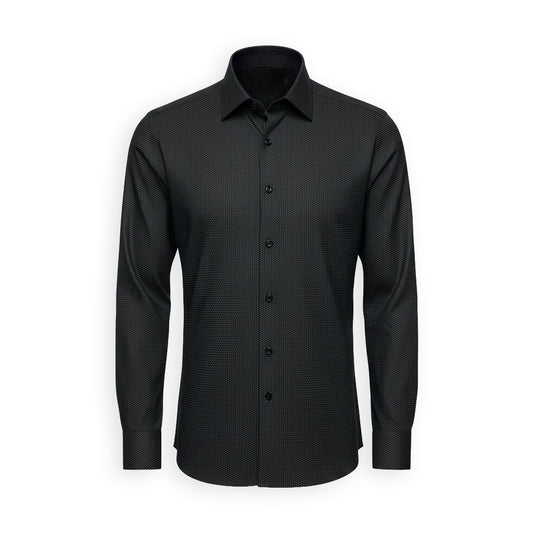 064261234 Modena Men's Black Dress Button Down