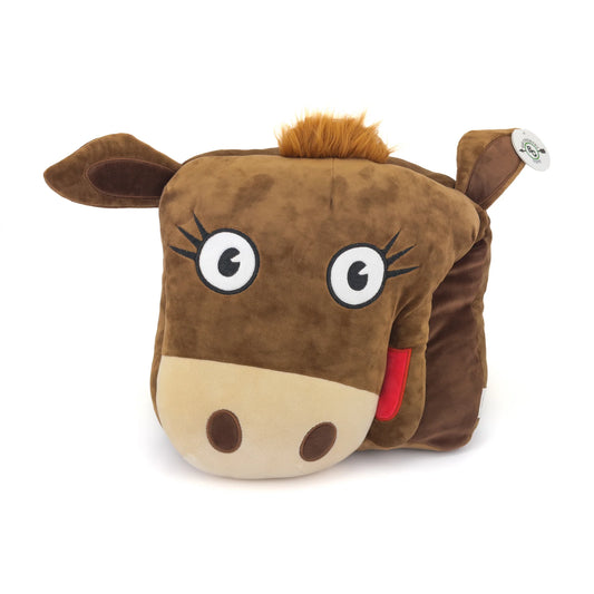 BC612 Big Country Toys 12" Scarlett the Red Angus Soft Plush Pillow