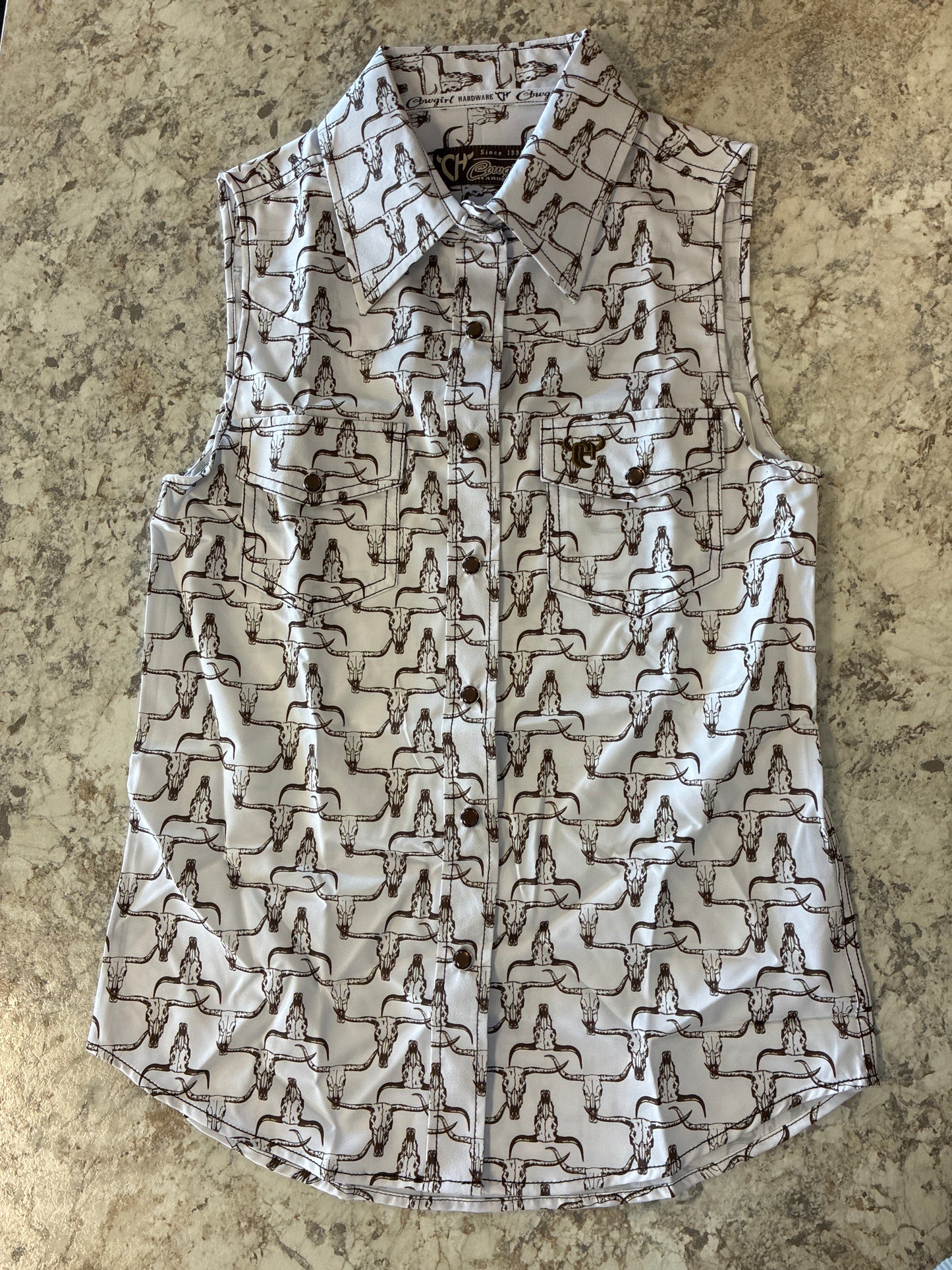 265689-020-W Cowgirl Hardware Women's Sleeveless Top