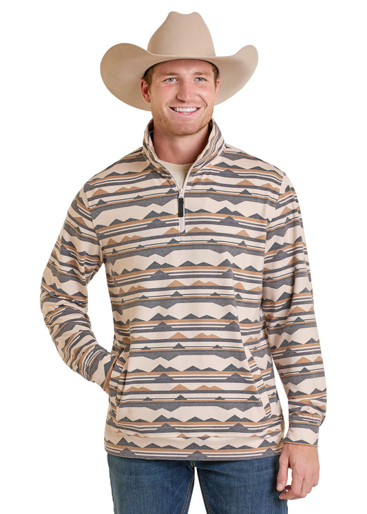 BM91T07311 Rock & Roll Abstract Printed Pullover