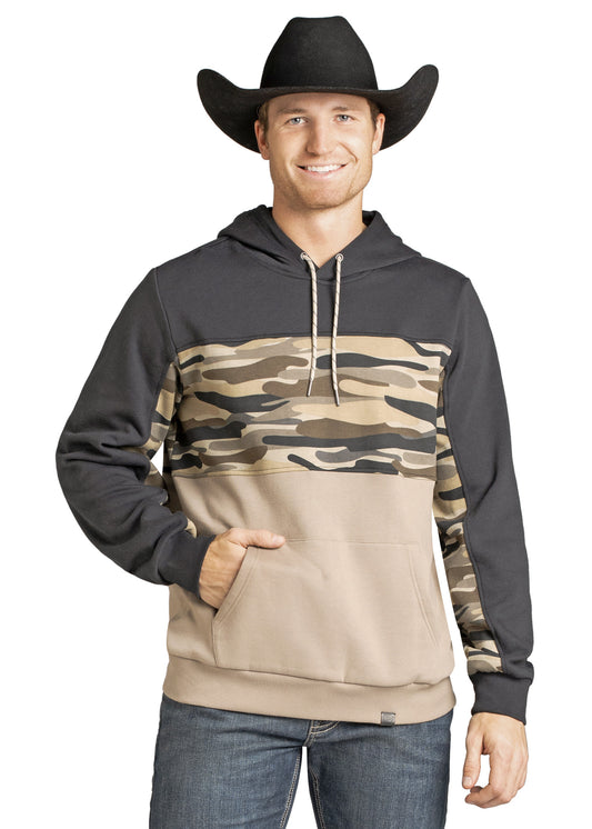 BM94T07303 Rock & Roll Camo Printed Hoodie