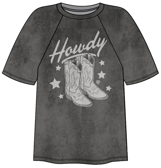 BP211T07331 Rock & Roll Oversized Graphic Tee