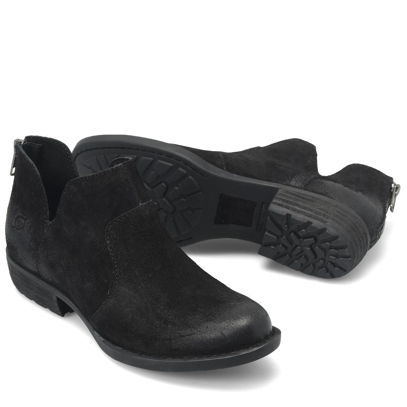 D89909 Born Ladies Boots Kerri - Black Distressed