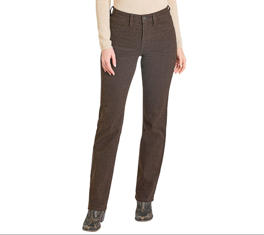 BW1PD07835 Rock & Roll Cheetah Print Modest Boot Jean