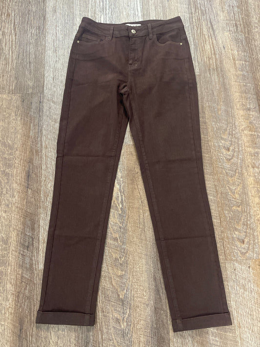 C5309Y Cuffed Hem Slim 5 Pocket Twill Pant