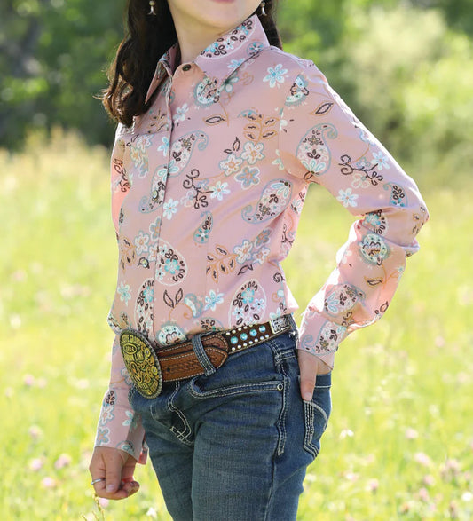 CTW8040013 Cruel Girl Girl's L/S Pink Floral Shirt