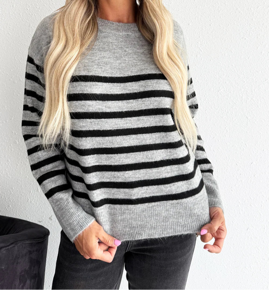 LM8D49SK48-S Liverpool Striped Sweater