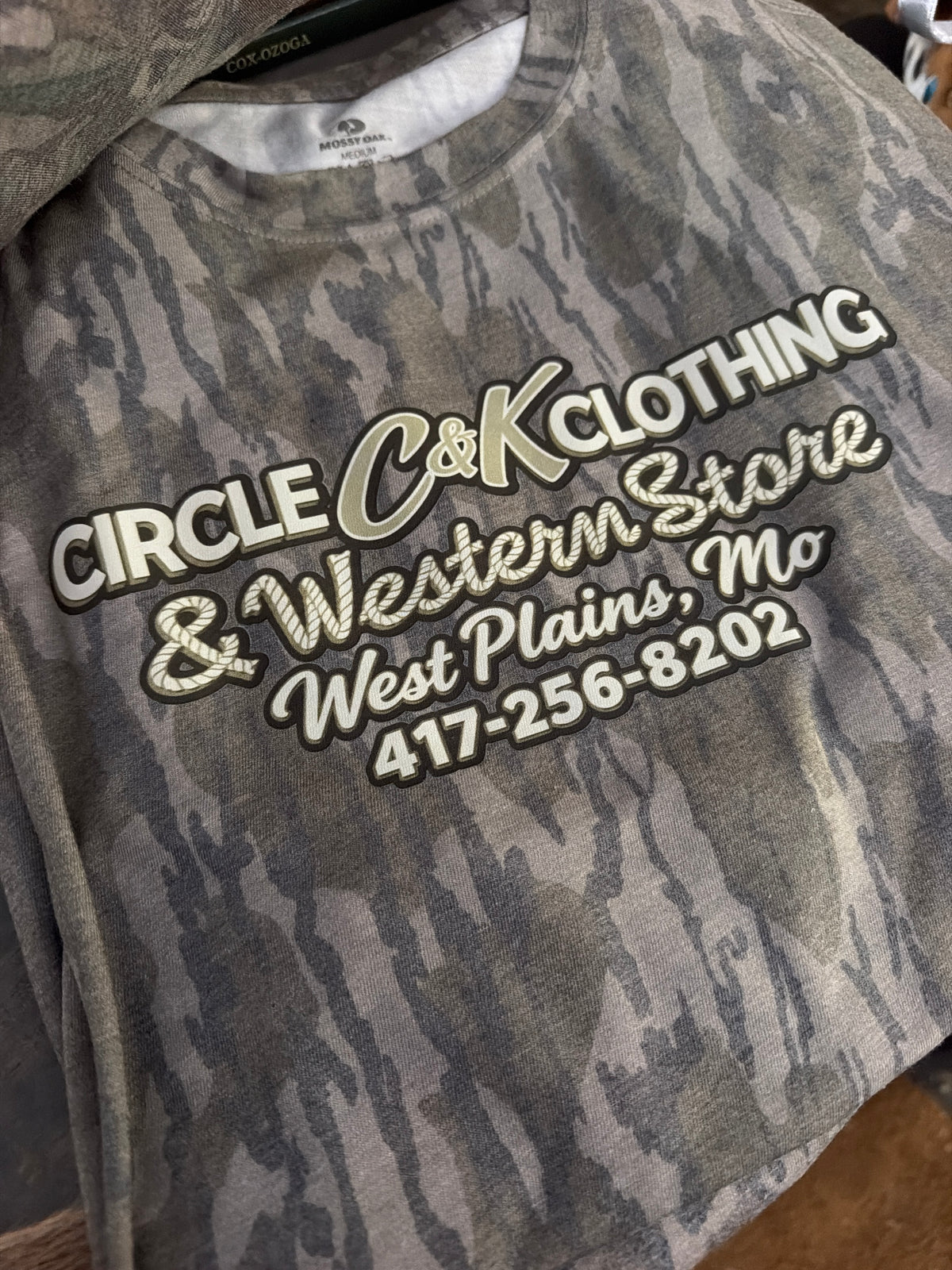 Mossy Oak Washed Out Tee - Original Bottomland Circle C&K Logo Tee