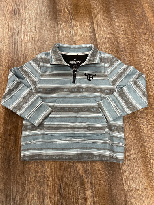 373259-414-K Cowboy Hardware Boy's Fleece Serape 1/4 Zip