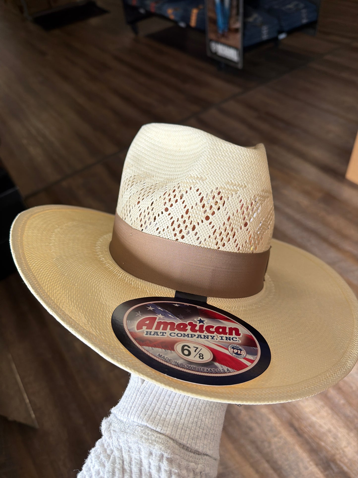 American Hat Company Straw Shortie 6300 6 7/8