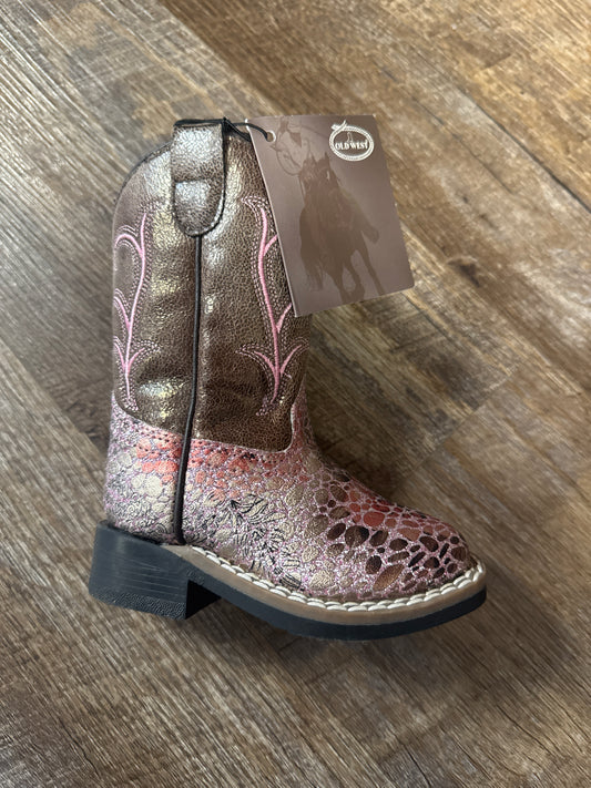 VB1054 Pink Glitter Boots